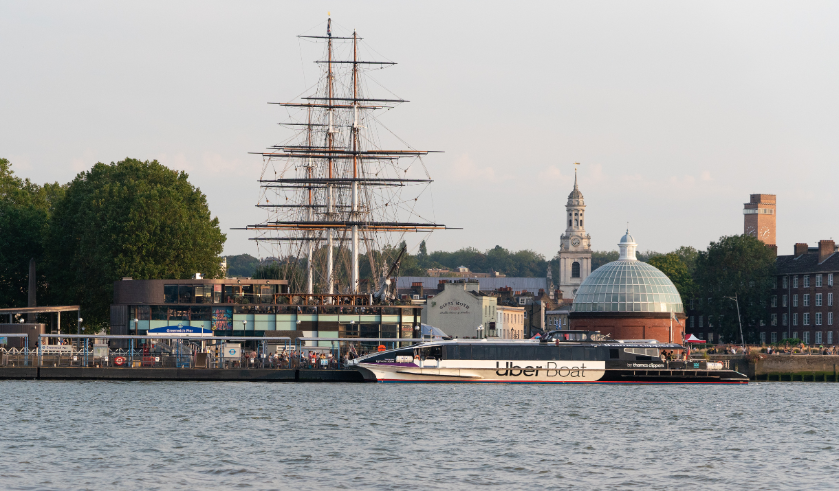 Uber Boat by Thames Clippers at Greenwich Pier